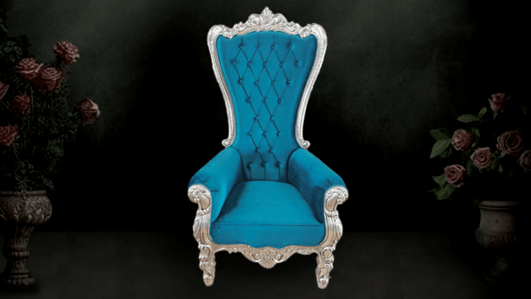 Eternal Handicrafts | Blue Silver Chair