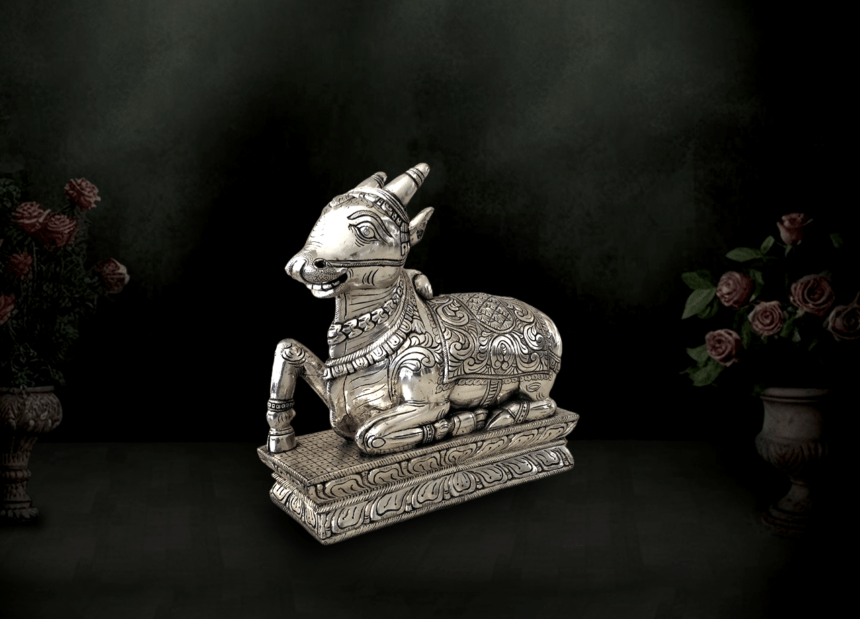 Eternal Handicrafts | Silver Nandi