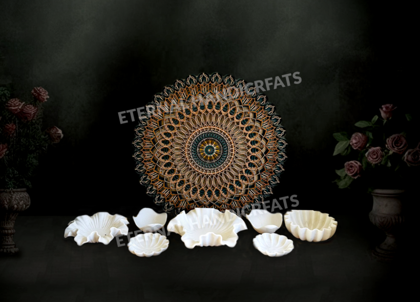 White Marble Table Decoration Bowl | Eternal Handicrafts