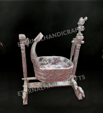 Silver Mickey Mouse Designed Baby Cradle | Eternal Handicrafts