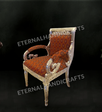 Antique Light Brown Silver Chair | Eternal Handicrafts