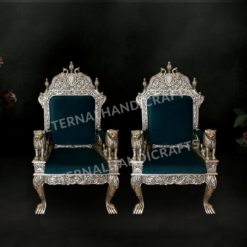 Royal German Silver Lion Chair | Eternal Handicrafts