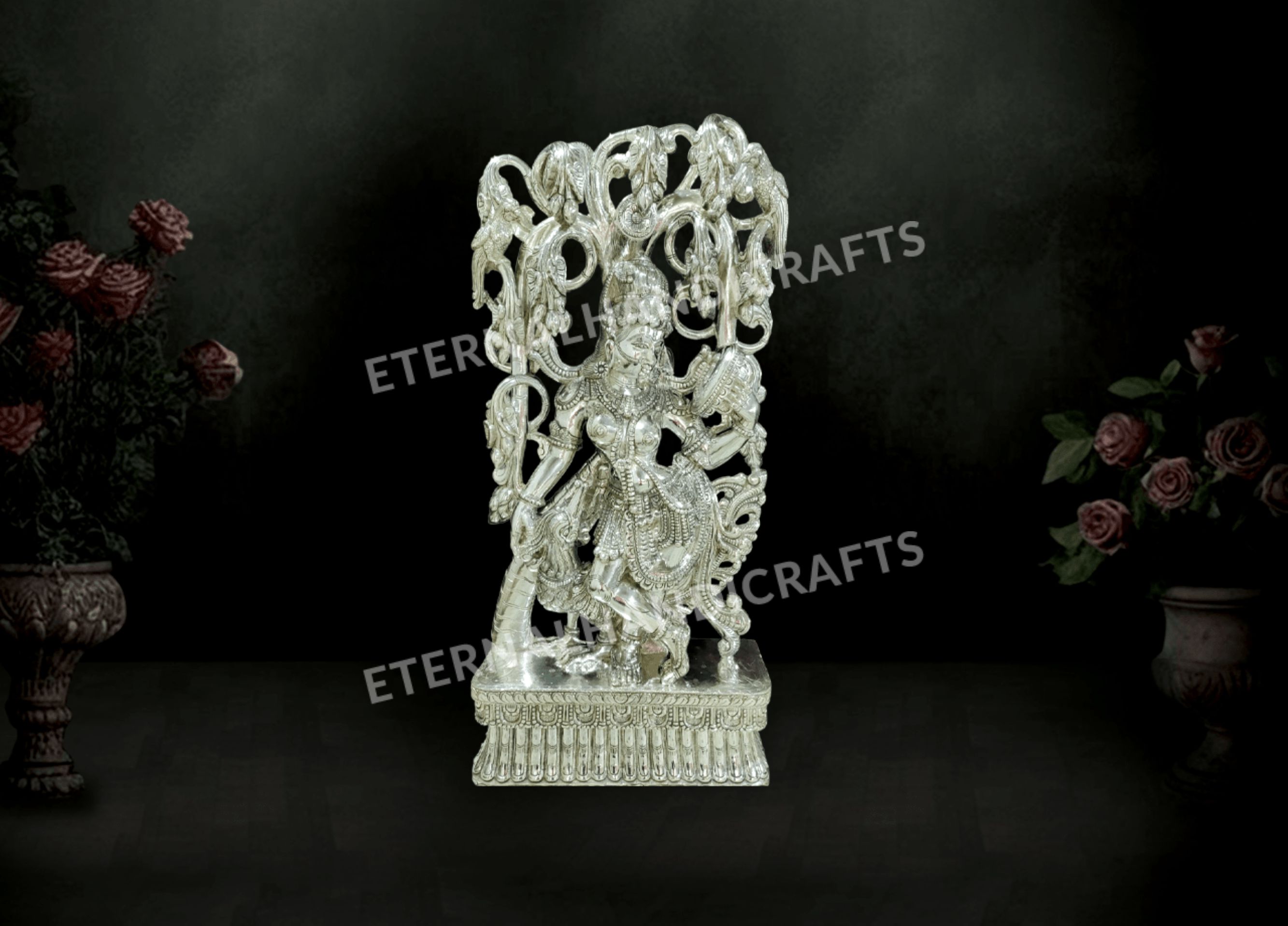 Silver Plated God Idol