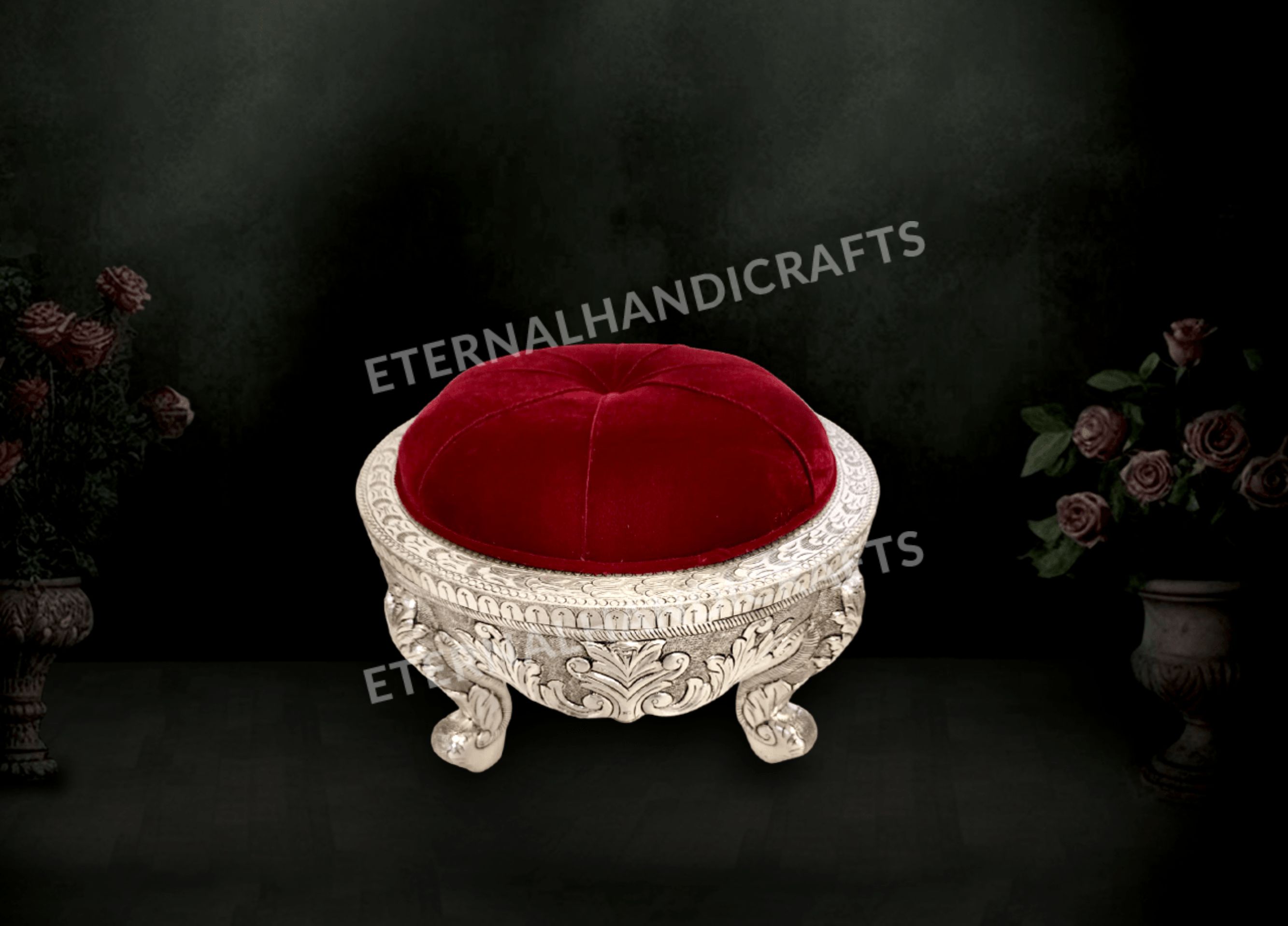 Silver Round Cushion Bajot Silver Round Cushion Bajot