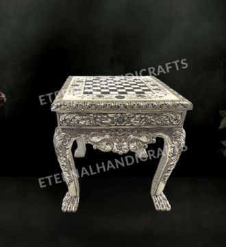 silver-chess-table