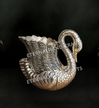 Ananta Silver Swan Urli Bowl