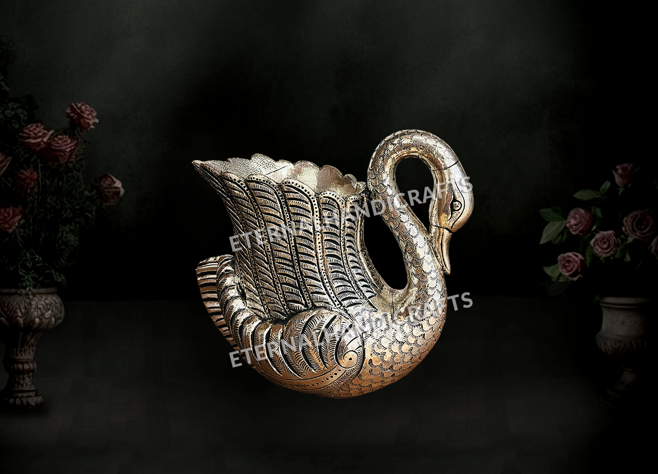 Ananta Silver Swan Urli Bowl 06